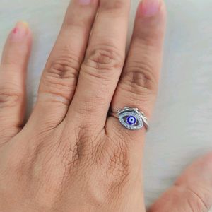 Evil Eye 92.5 Sterling Silver Ring