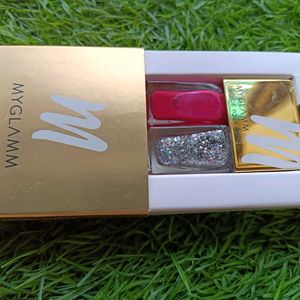 Pack Of 5 Myglamm Branded Nail Polish Includes One Matte And One Glitter Nailpolish