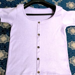 Koreans Stylish Lavender Top