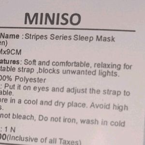 Cute Sleep Mask From Miniso