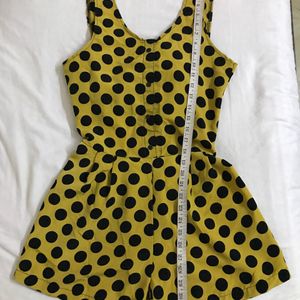 Polka Dot Playsuit for early Teens Or Petite B-34