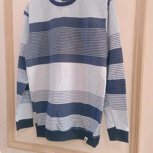 Beautiful Mixed Blue Colour Strip Sweater For Men