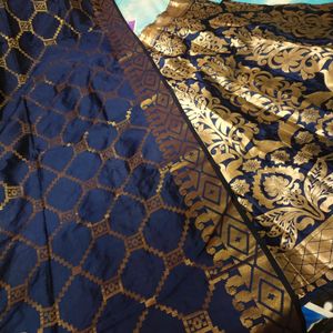 Blue Lahanga Dupatta