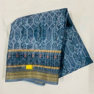 Printed Jute Cotton Jari