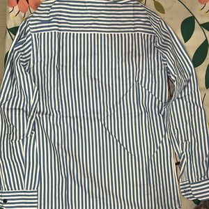 White & Blue Lining Formal Shirt…..🤍💙