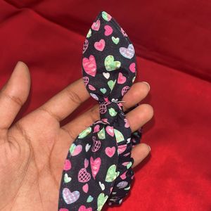 Heart Printed Hair Band