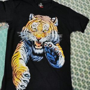 Unisex Tiger Print T-shirt