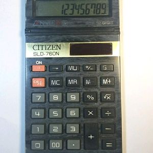 Citizen Solar Power Calculator Japan 12 Digit