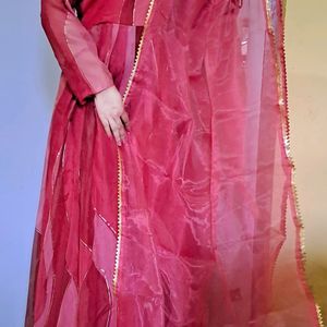 Anarkali Suit Set With Dupatta