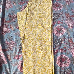 Yellow Kurta Pant Dupatta Set Size L