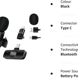 K8 Wireless Mic For Type C Phone