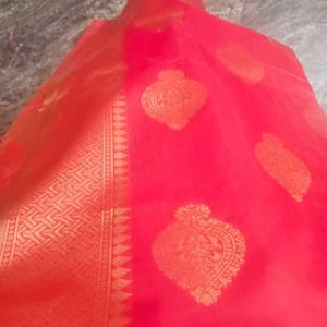 Banarasi Silk with Readymade Blouse.