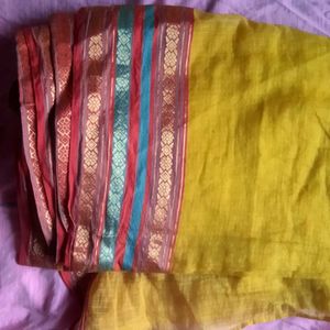 Beautiful yellow Saree