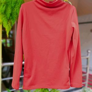 TOP With High Neck With Thermal Inside