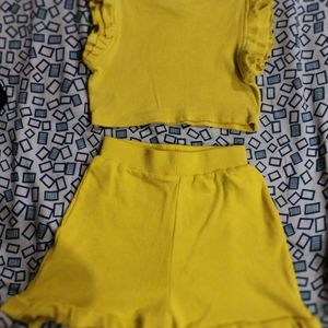 Shein Lime Yellow Co-ord