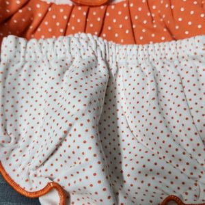 Orange Dress For Newborn Girl Baby