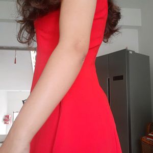 Zara Flowy Red Dress