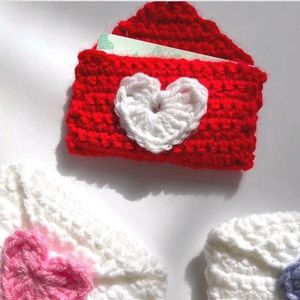 Cute Crochet Envelope Keychain