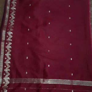 Banarasi Saree Without Blouse. Rarely Used.