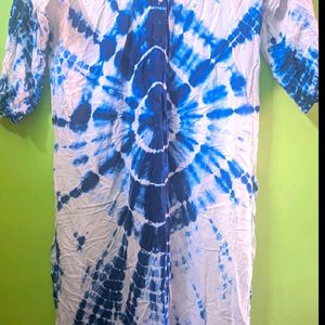 Blue Cotton Kurti