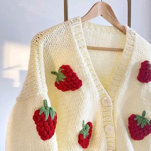 Beautiful Coustmised Strawberry Cardigan 🍓