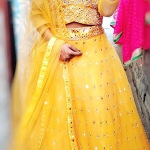 New George's Mirror Work Lehenga