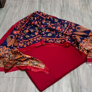 Pashmina Suit With Velvet Dupta