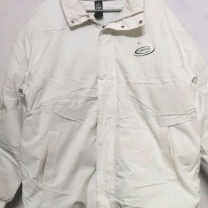 White Zip Front Jacket