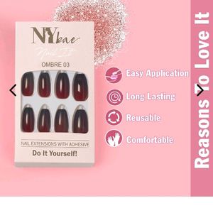 Ny Bae Nail Extensions With Adhesive