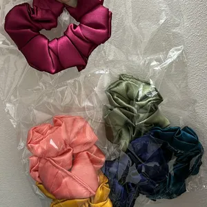 Pack Of 6 Satin Scrunchies