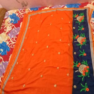 CORAL COLOR SAREE