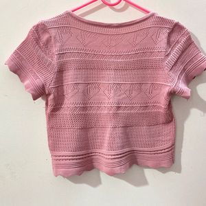 Peach Crop Top