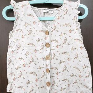 Floral Printed Cotton Top