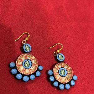 2 Pairs Of Blue Earrings