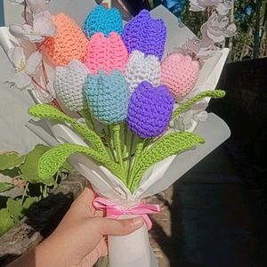 Crochet Pastel Tulip BOUQUET 💐