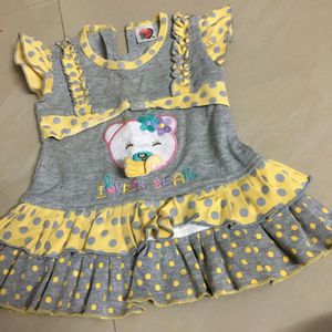 Kids Polka Frock 🌹