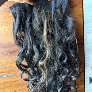 Hair Extension (Golden Brown Hightlights)