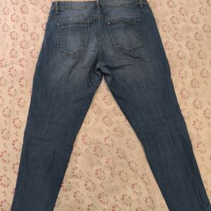 Blue Denim Stone Washed Jeans