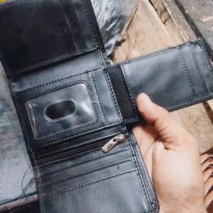 Mens Genuine Leather Black Wallet