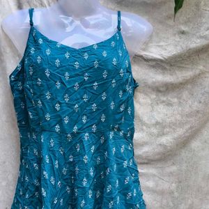 13.26.9 CUTE SEA GREEN MINI FROCK