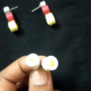 Handmade Quilling Earrings In Pairs