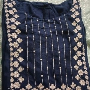 A Blue Colour Kurta In L Size For 38to40 Bust