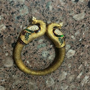 Peacock Gold Press Bracelet