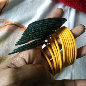 Velvet Bangles (12 Pieces)