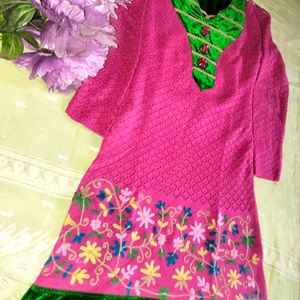 Woolen Embroided Kurta