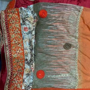 Saari With Blouse New Condition