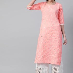 Libas Straight Fit-Cotton Kurti For Women