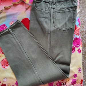 Ladies Denim Jeans, Olive Green, 30 " Waist,