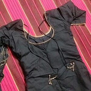 Salee 900 Rs Only BLACK PATIYALA SUIT