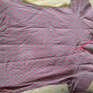 NEW PINK BRANDED KURTA